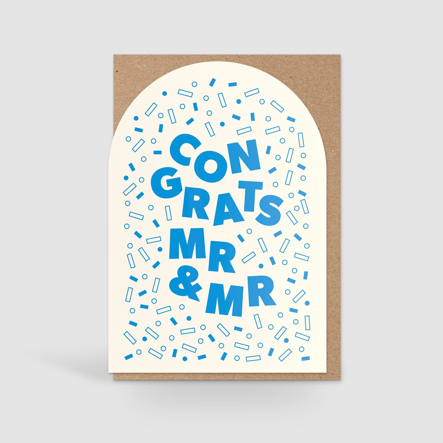 Mr & Mr Wedding Card, Blue