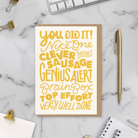 You Did It! Congratulations Card