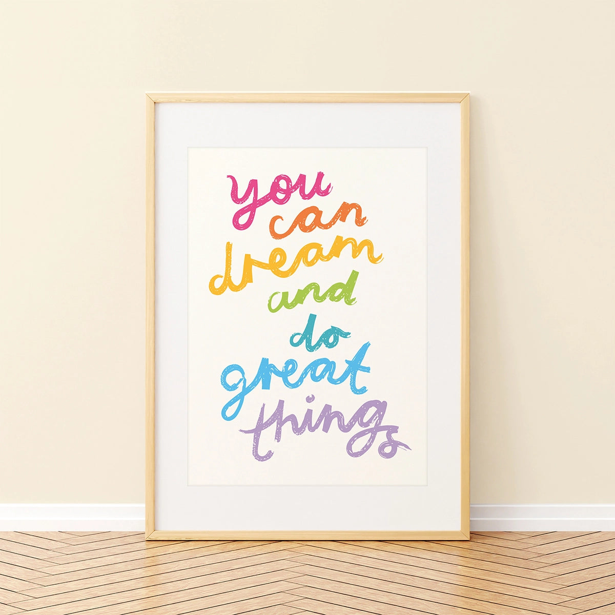 Dream & Do Great Things Children's Wall Art