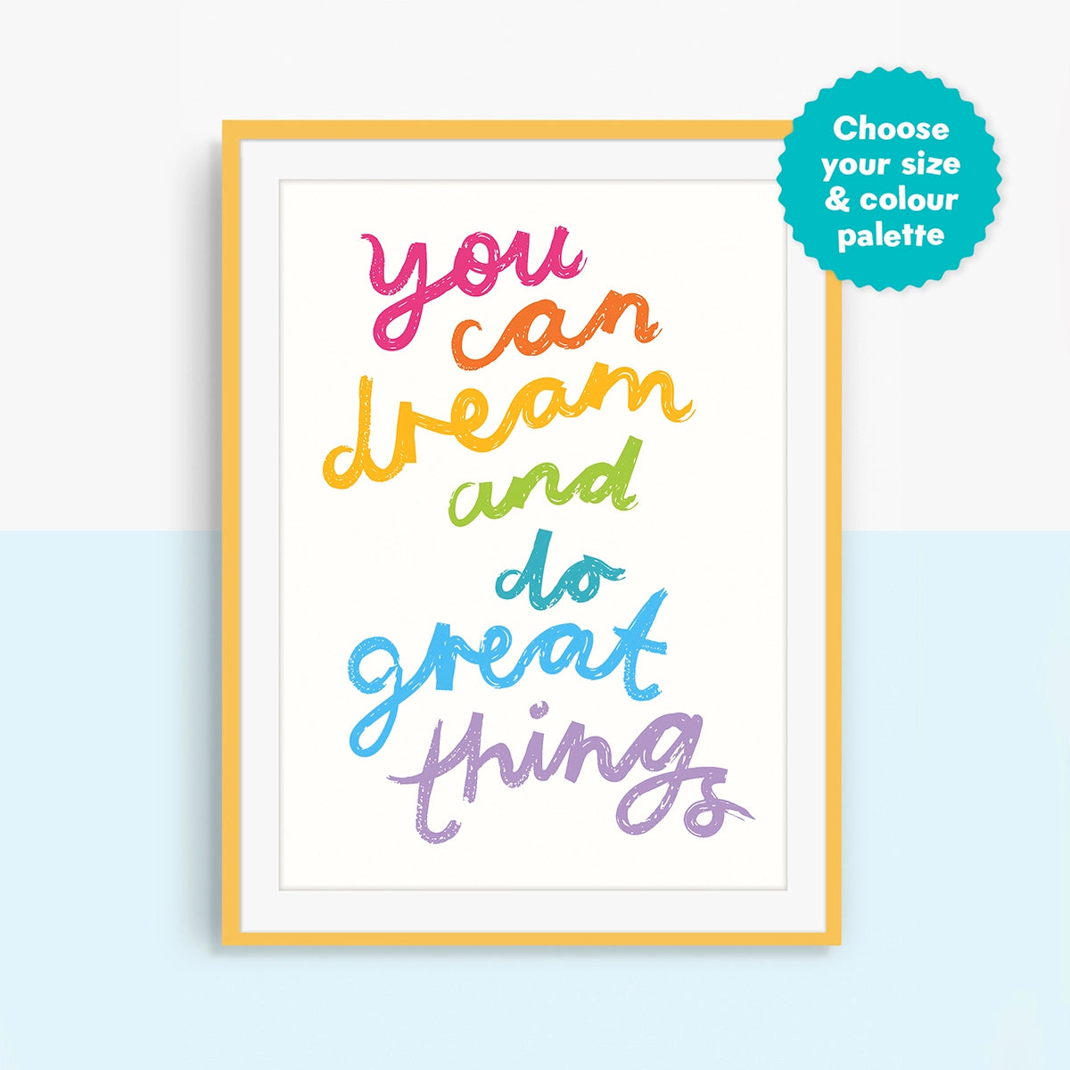 Dream & Do Great Things Children's Wall Art