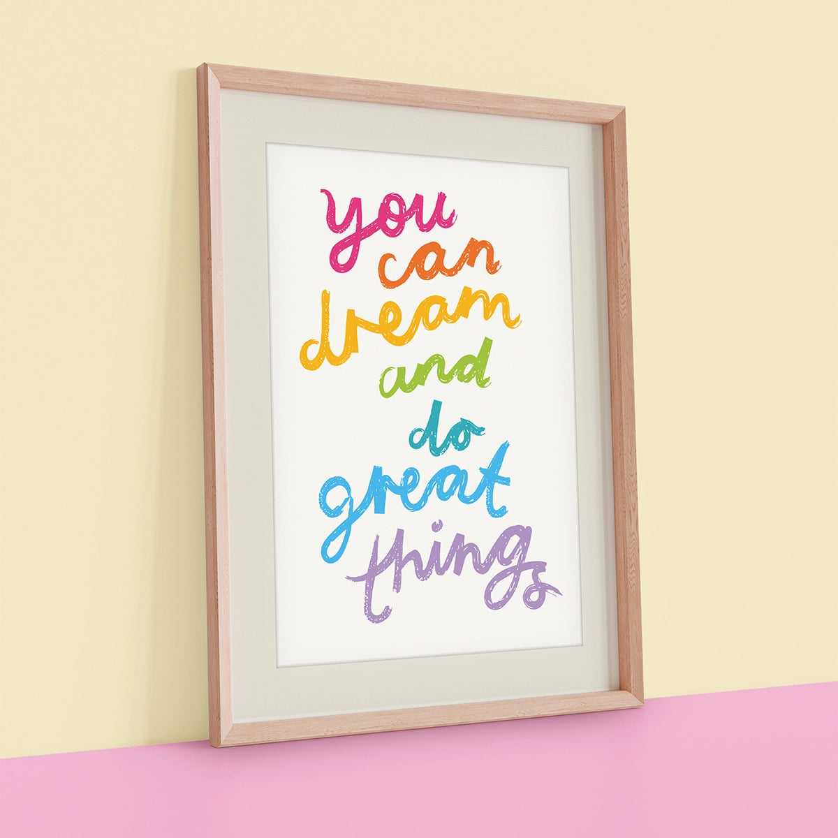 Dream & Do Great Things Children's Wall Art