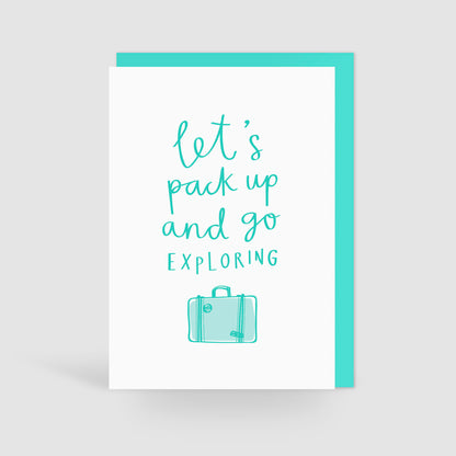 'Let's Go Exploring' Card