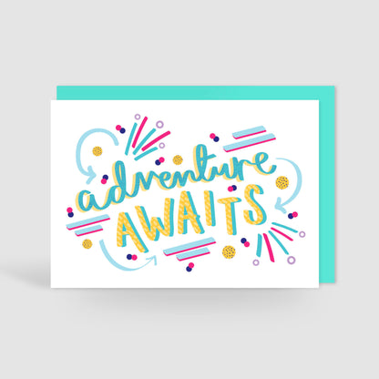 Adventure Awaits! Good Luck | New Chapter | New Job Card