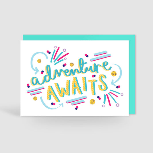 Adventure Awaits! Good Luck | New Chapter | New Job Card