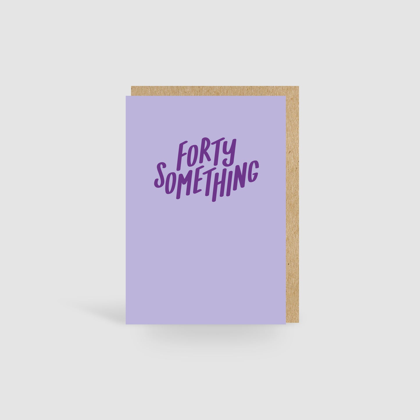 Forty Something Green Birthday Card