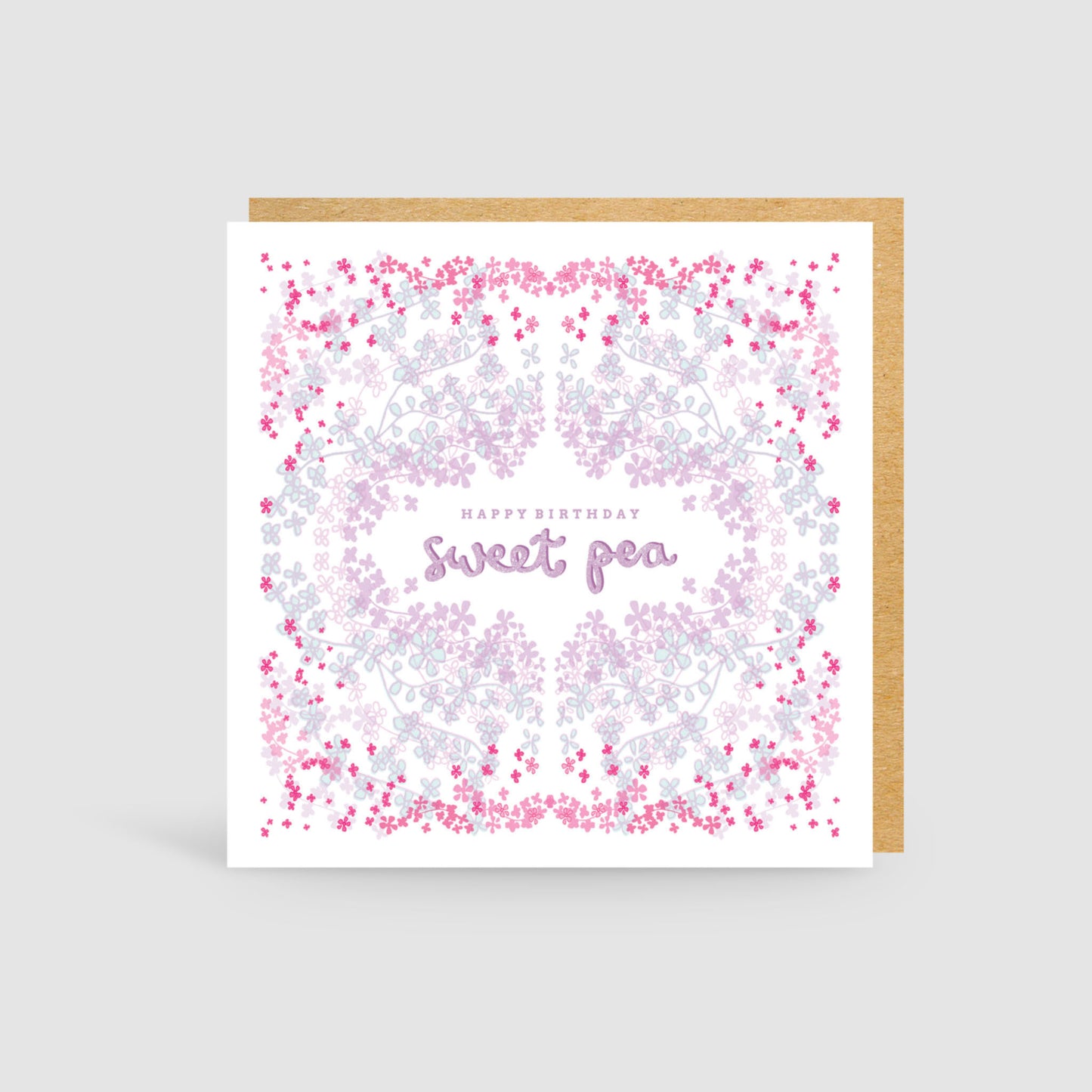 Sweet Pea Birthday Card