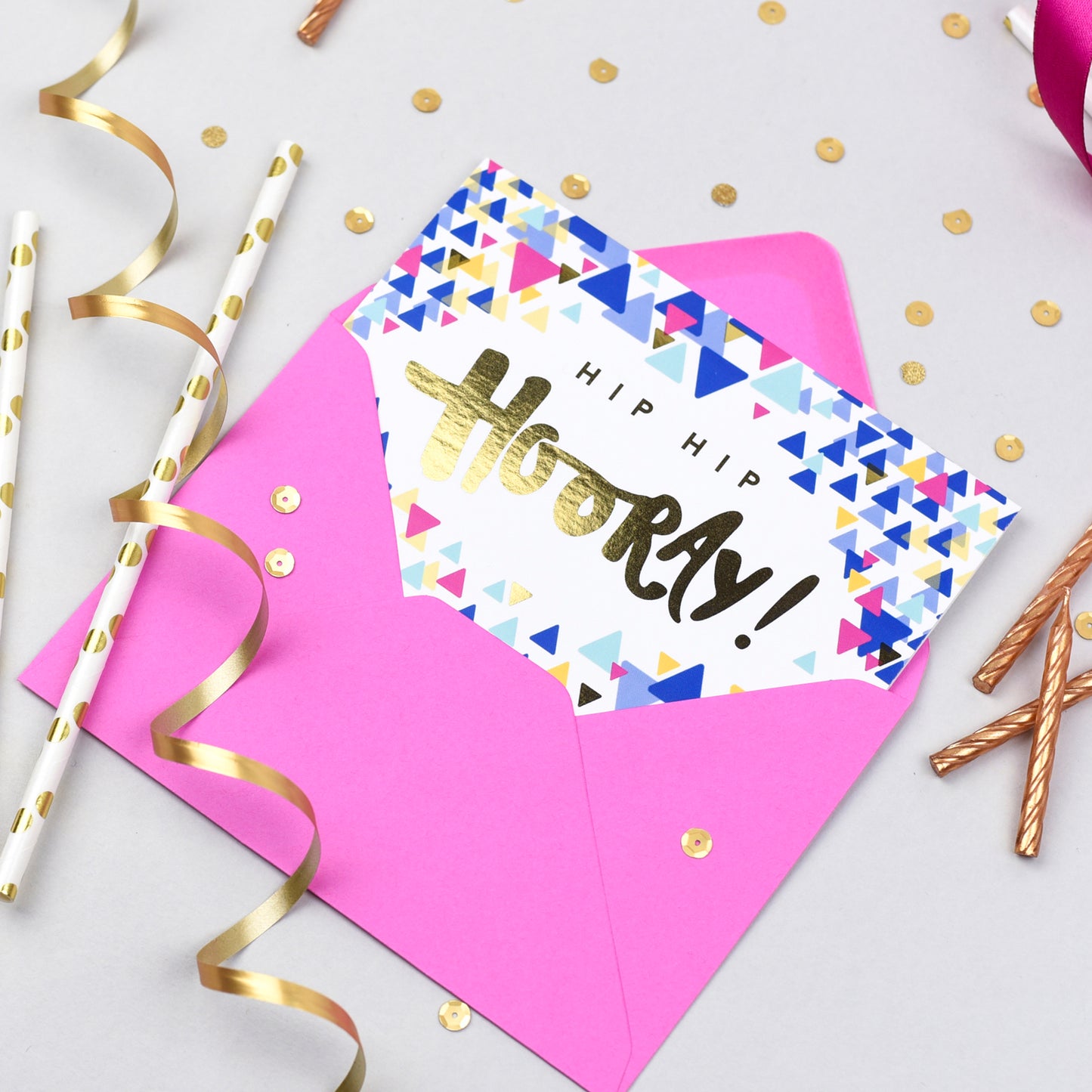 Hip Hip Hooray! Confetti Card