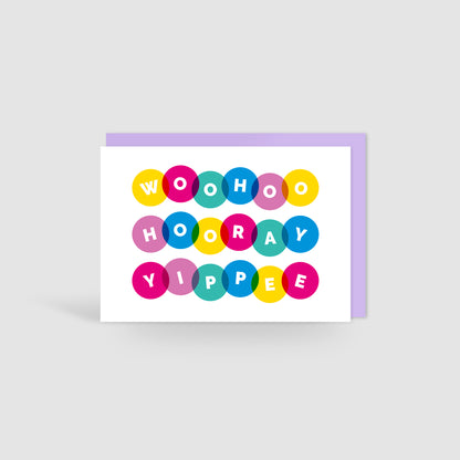 Woohoo Hooray Yippee! Celebration Card