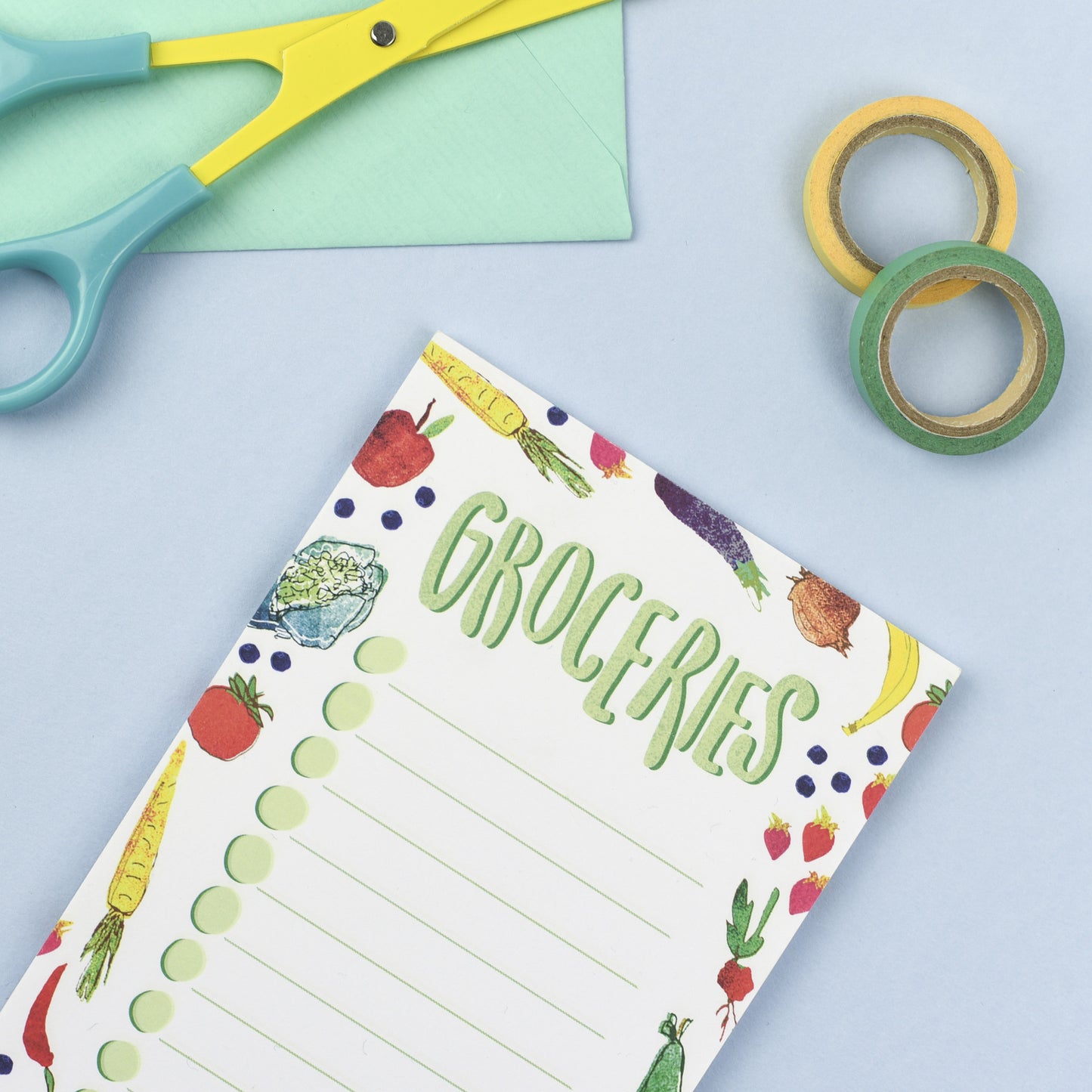 Groceries Magnetic List Note Pad