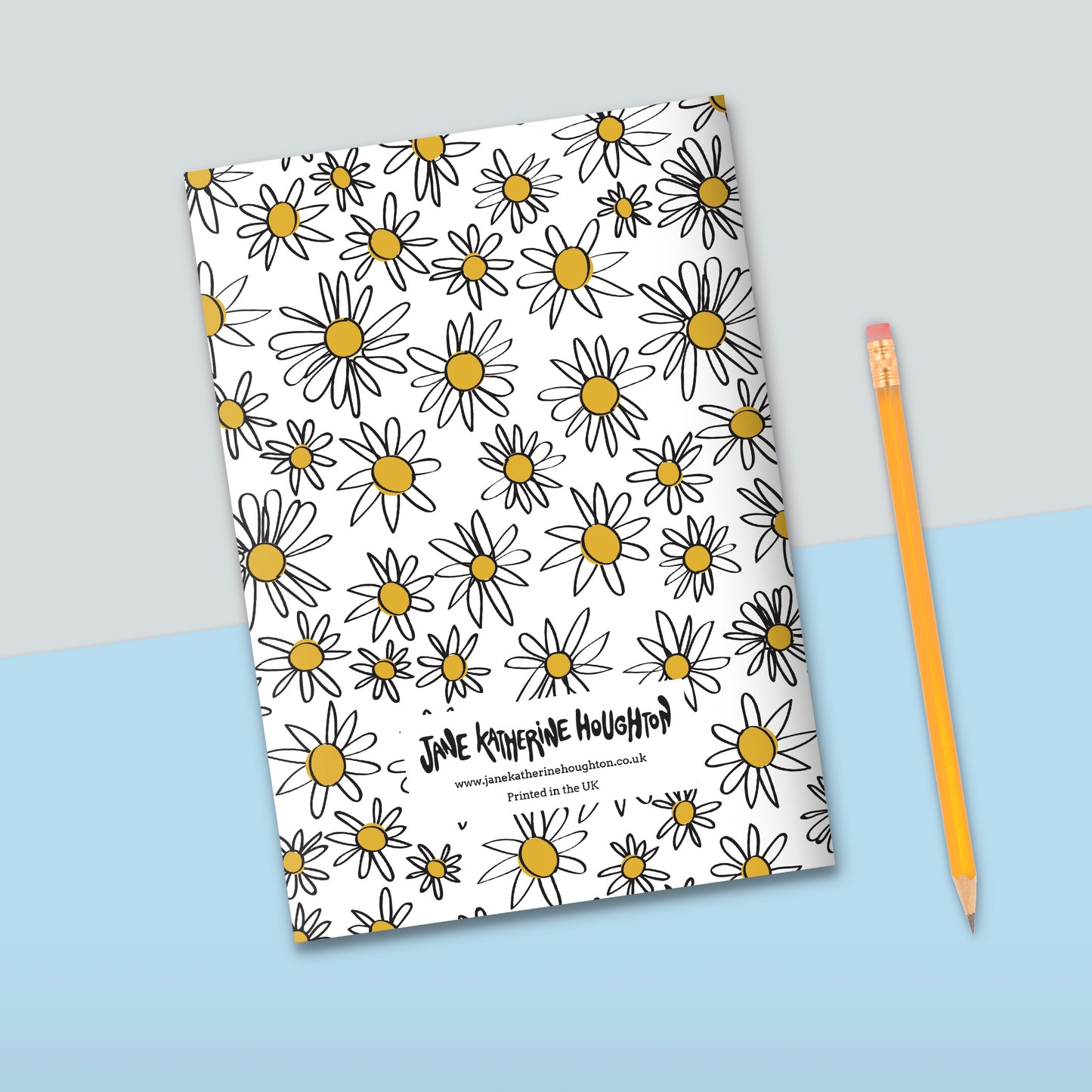 White Daisies Notebook | Plain Pages