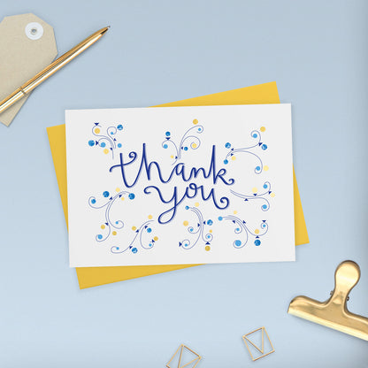 Gold Foil Thank You Card