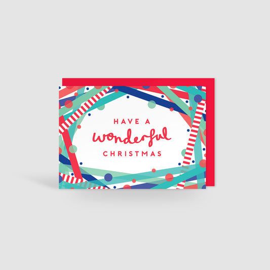 Wonderful Christmas! Festive Cheer Christmas Card