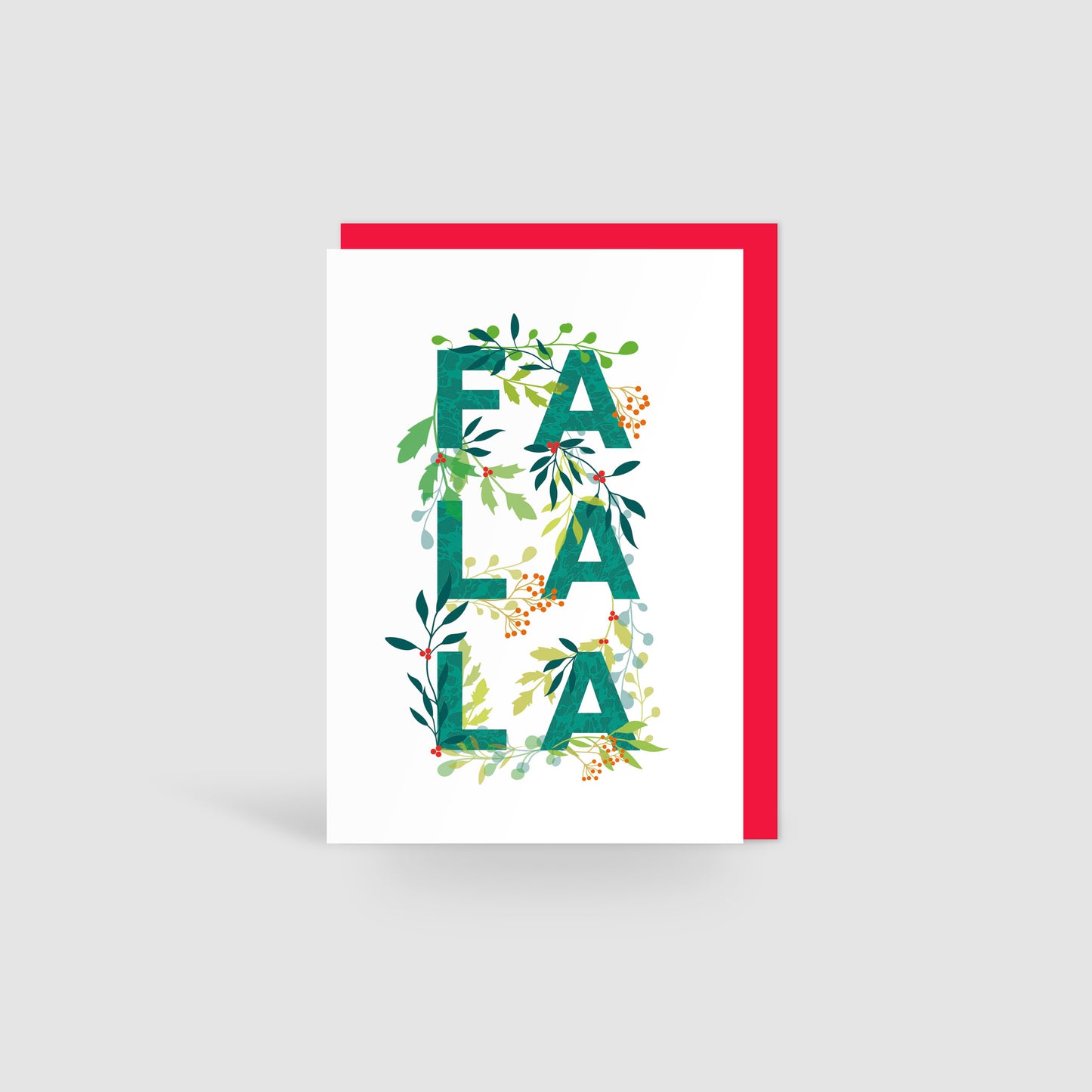 Holly Jolly Foliage Christmas Cards